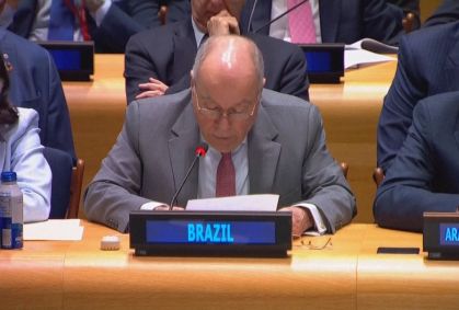 Mauro Vieira cita genocídio em Gaza e pede aplicação da lei internacional