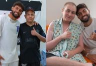 Yuri Alberto se emociona em visita a hospital de crianças: "Arrepiado"