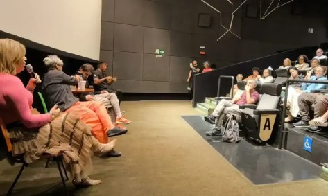 Debate sobre o filme "Pedaço de Mim", da diretora francesa Anne-Sophie Baill, exibido no cinema Estação Net Gávea (zona sul do Rio)