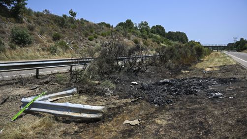 Images from the scene of the accident that killed Diogo Jota, a 28 -year -old Liverpool player, and his brother, André Silva, a 25 -year -old Penafiel player in the Zamora region, in Spain