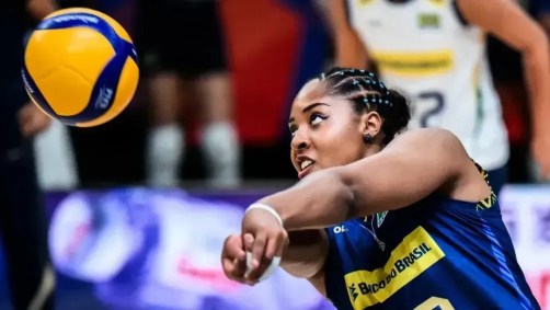 Ana Cristina em jogo da VNL de 2025