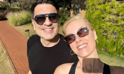 Ana Hickmann e Edu Guedes mostram férias em família após cirurgia de câncer