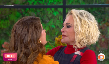Ana Maria Braga se emociona ao receber Tati Machado de volta no Mais Você