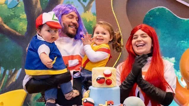 Ravi tem festa de 8 meses com tema Pókemon • Instagram/Eliezer