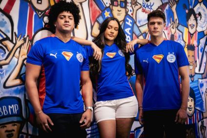 Novo uniforme do Bahia em homenagem ao Superman