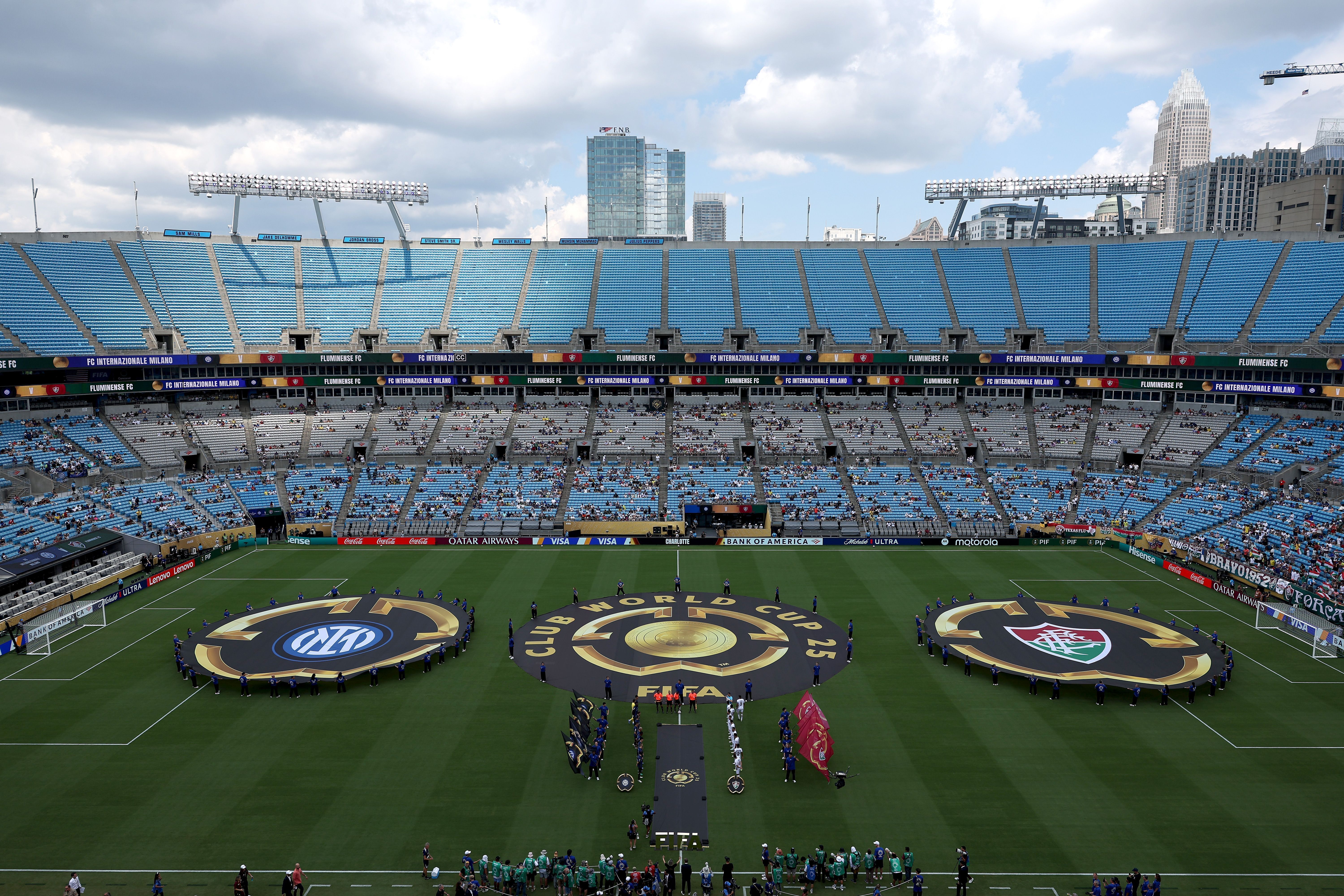 Bank of America Stadium recebeu Fluminense x Inter de Milão nas oitavas de final do Mundial de Clubes