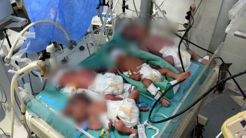 CNN encontrou quatro bebês em uma incubadora em um hospital na Faixa de Gaza