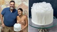 "Vale Tudo": Bella Campos ganha bolo de confeiteiro do casamento de Fátima