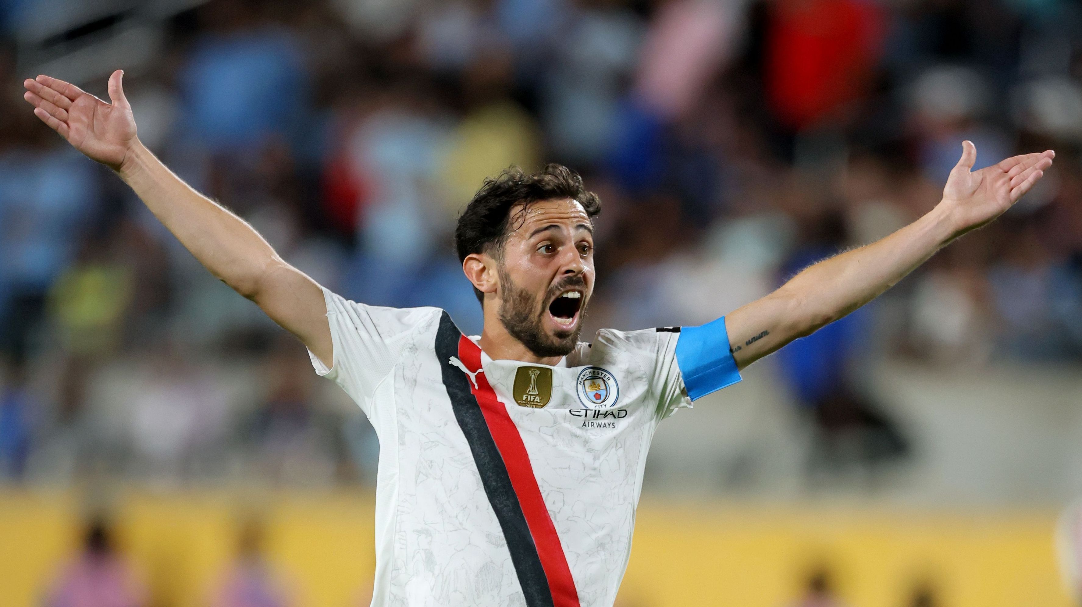 Bernardo Silva durante a derrota do City para o Al-Hilal