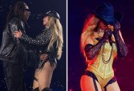 Beyoncé e Jay-Z cantam juntos de novo em turnê e fãs vibram com selinho