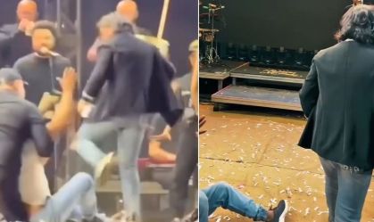 Roberta Miranda chuta invasor no palco e viraliza: "Foi a reação que tive"