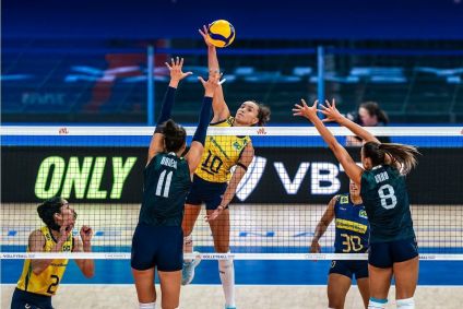 Final da Liga das Nações de Vôlei Feminina entre Brasil e Itália