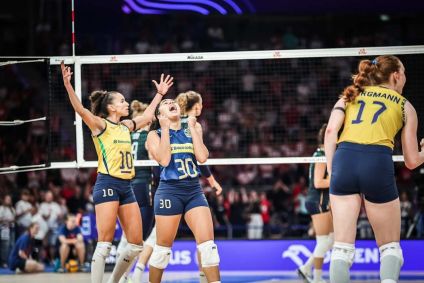 Final da Liga das Nações de Vôlei Feminina entre Brasil e Itália