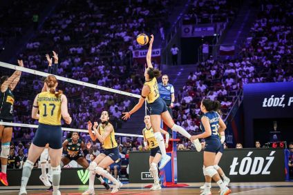 Final da Liga das Nações de Vôlei Feminina entre Brasil e Itália