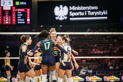 Final da Liga das Nações de Vôlei Feminina entre Brasil e Itália