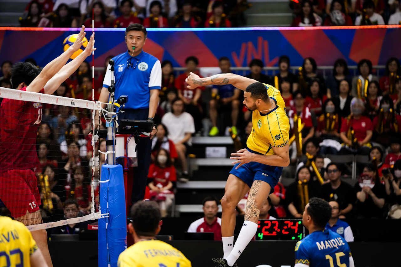 Brasil venceu o Japão pela Liga das Nações de vôlei