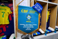 Flâmula do Brasil para o jogo contra a Bolívia pela Copa América Feminina