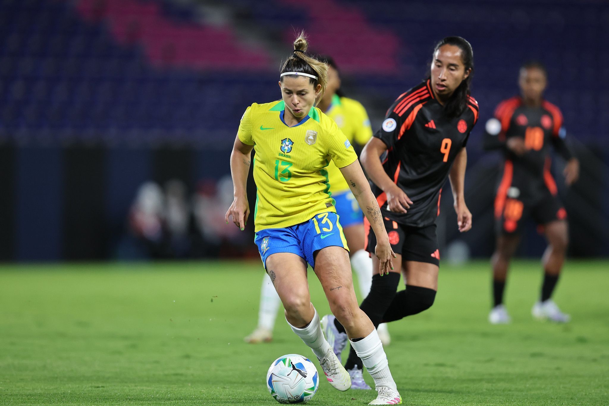 Partida entre Brasil e Colômbia, pela Copa América Feminina