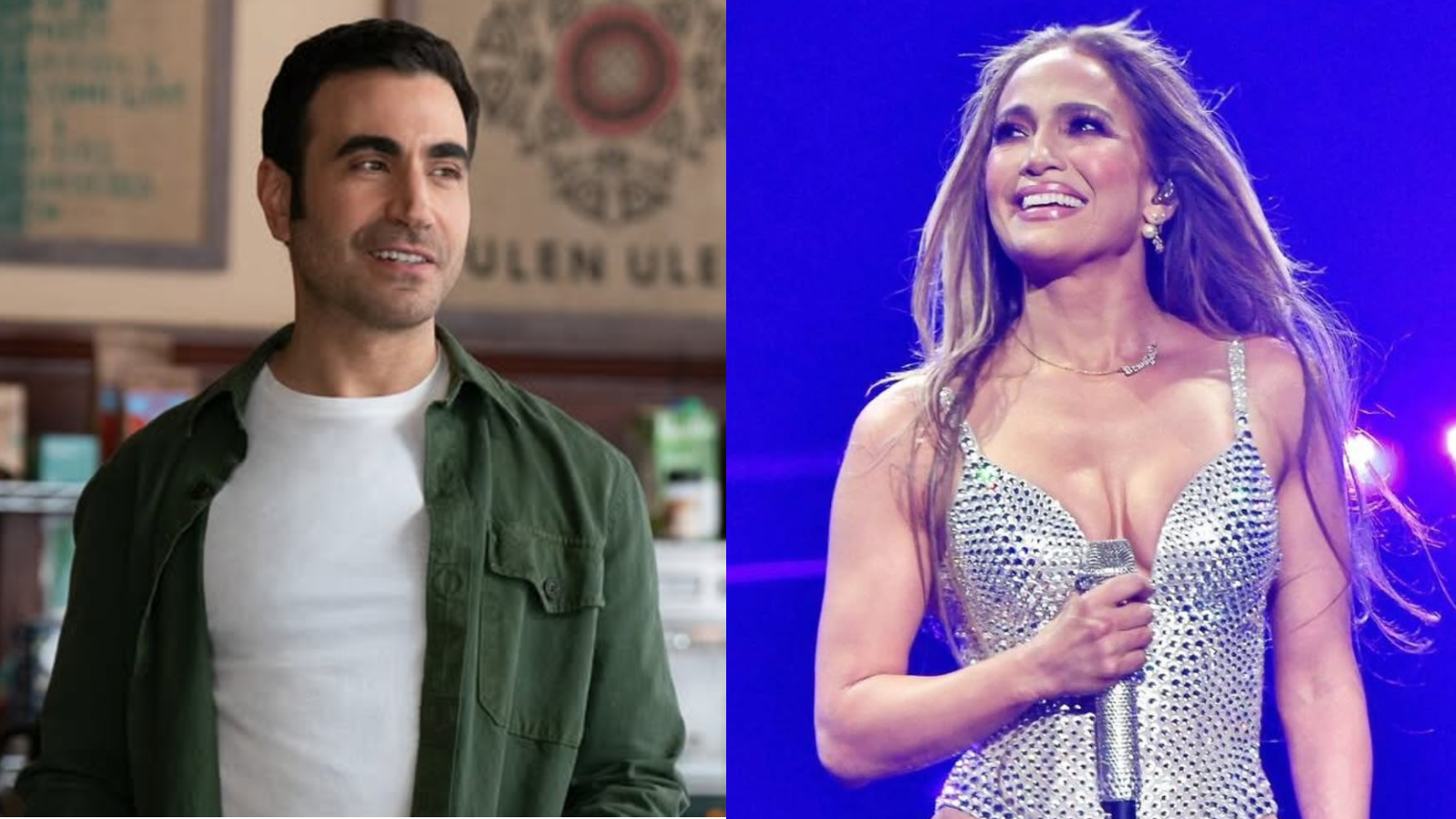 Brett Goldstein e Jennifer Lopez estão contracenando nas gravações de "Office Romance"