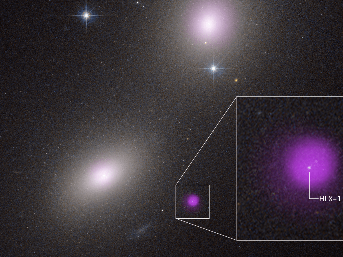 Hubble detecta registro raro de buraco negro intermediário se