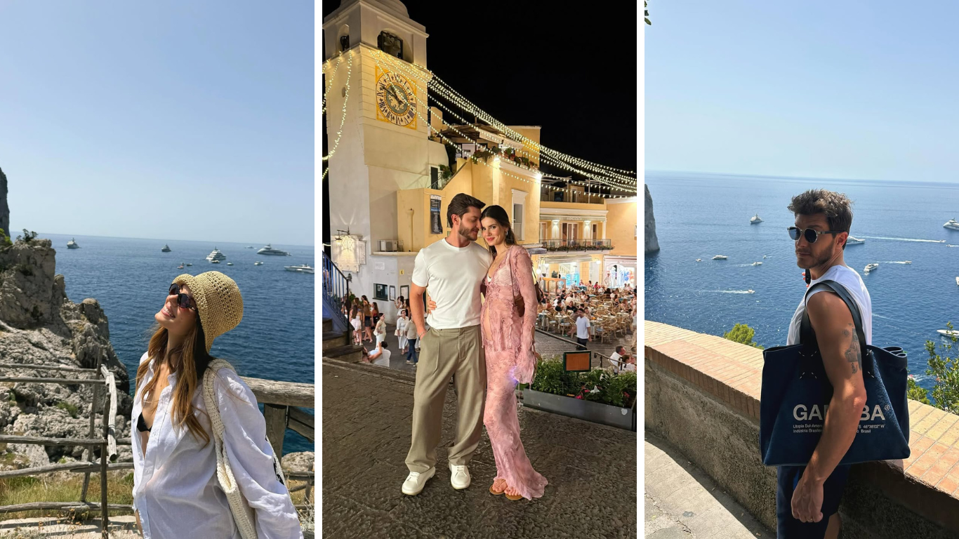 Camila Queiroz compartilhou carrossel de fotos com Klebber Toledo em Capri, na Itália • Instagram/Camila Queiroz