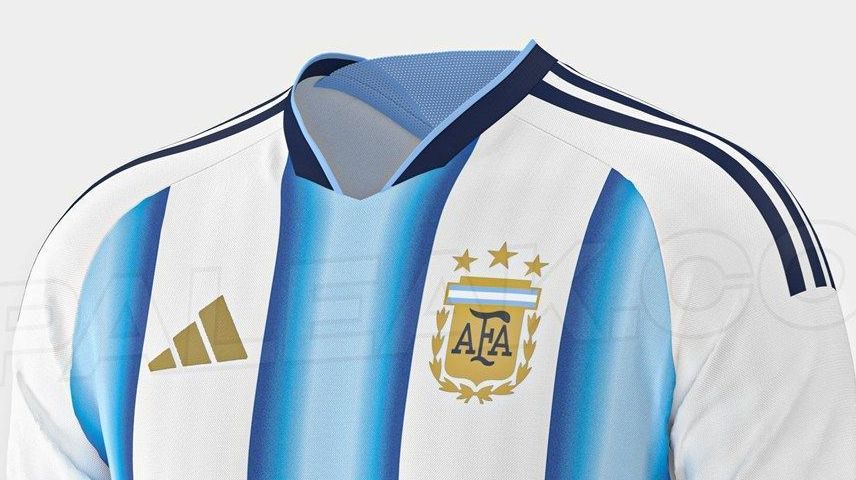 Suposta camisa da Argentina para a Copa do Mundo de 2026