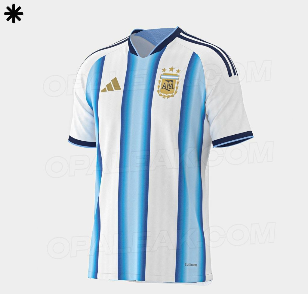 Suposta camisa da Argentina para a Copa do Mundo de 2026