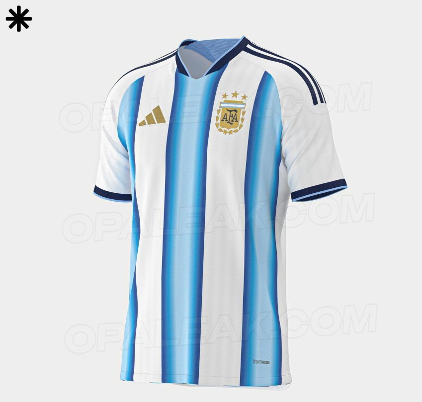 Suposta camisa da Argentina para a Copa do Mundo de 2026 • Reprodução/Footy Headlines