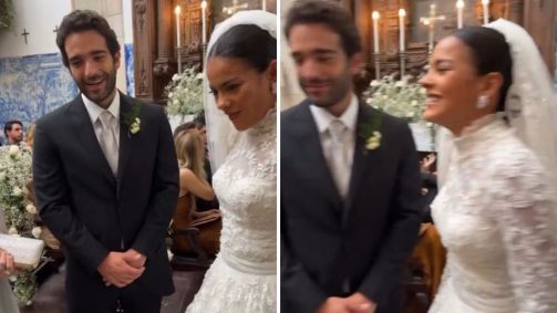 Raquel rasga vestido de casamento de Maria de Fátima
