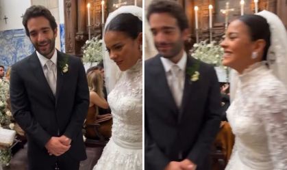 Raquel rasga vestido de casamento de Maria de Fátima