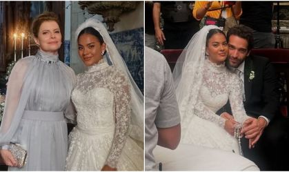 "Vale Tudo": Débora Bloch mostra bastidores do casamento de Fátima e Afonso