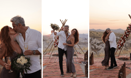 Otaviano e Flávia Alessandra renovam votos de casamento na Capadócia
