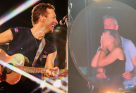 Após polêmica, Chris Martin avisa público antes de "kiss cam" em show