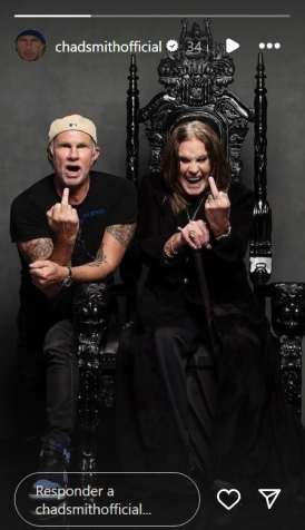 Chad Smith, do Red Hot Chilli Peppers, lamentou a morte de Ozzy • Instagram/Chad Smith