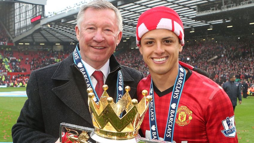 Chicharito Hernandez conquistou dois títulos da Premier League com o United • Foto: Matthew Peters/Manchester United via Getty Images