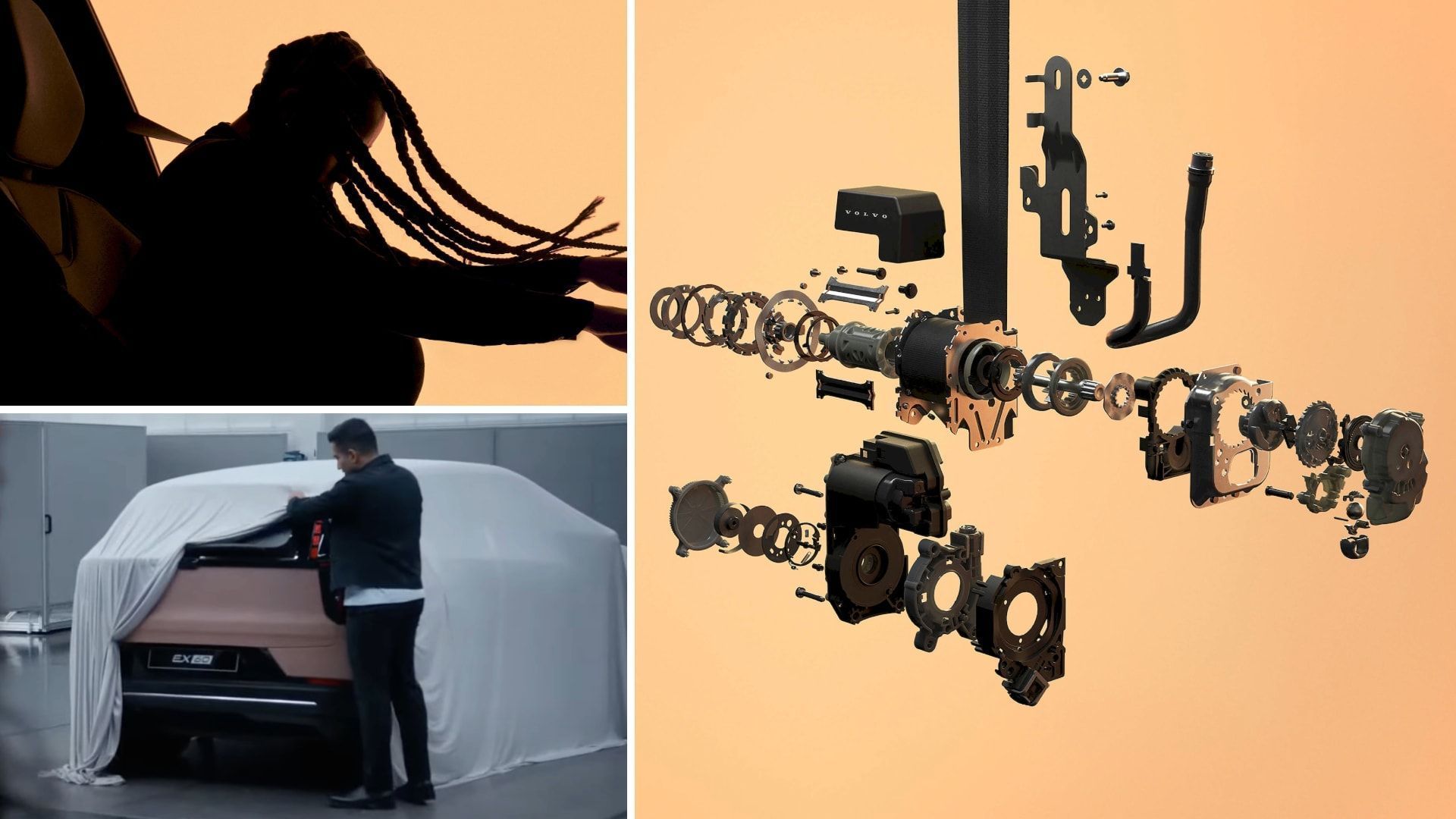 Volvo EX60: modelo terá cinto de segurança inteligente • Divulgação