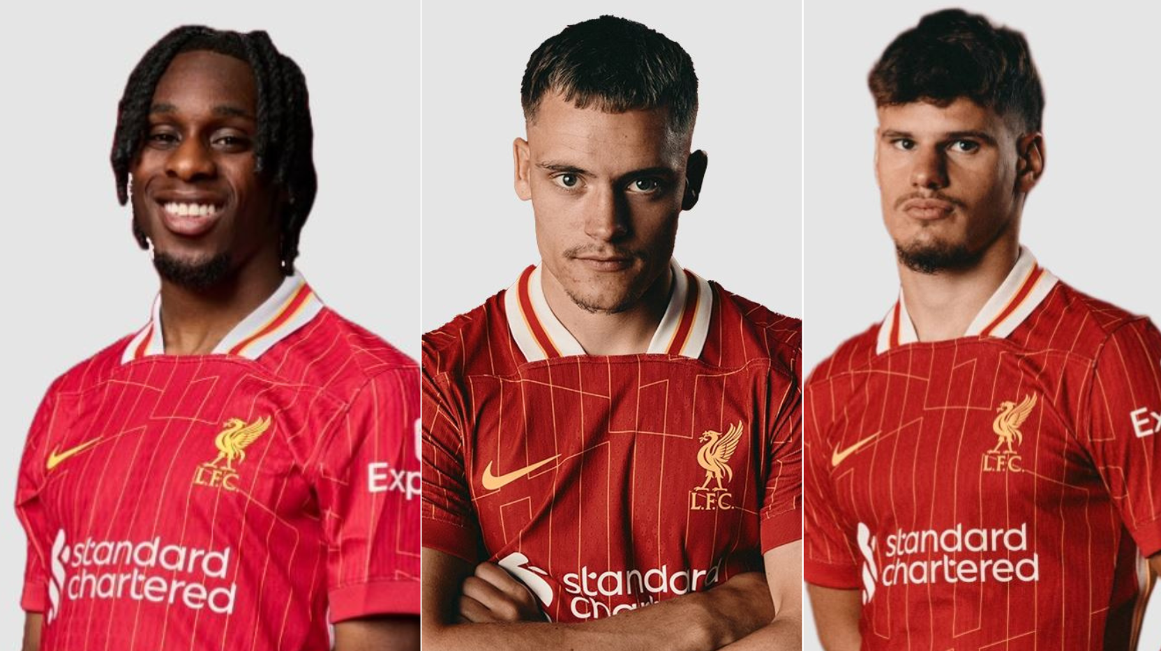 Frimpong, Wirtz e Kerkez foram contratados pelo Liverpool nesta temporada