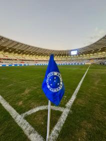 Bandeirinha do Cruzeiro no Mineirão