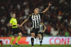 Cuello comemora o gol da vitória do Atlético-MG sobre o Flamengo, pela Copa do Brasil