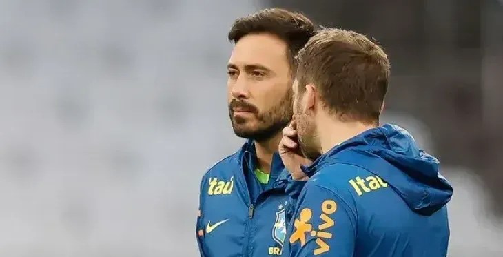 Davide Ancelotti em treino da Seleção Brasileira