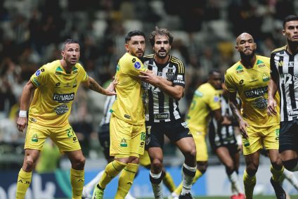 Lance de Atlético-MG x Atlético Bucaramanga, pela Copa Sul-Americana