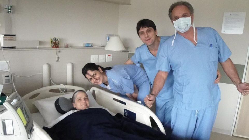 Atriz não guardou agradecimentos aos parentes do doador, que o incentivaram a realizar a ação, e a sua equipe médica