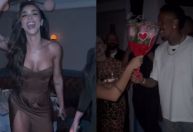 Éder Militão e Tainá Castro curtem festa pré-casamento animada