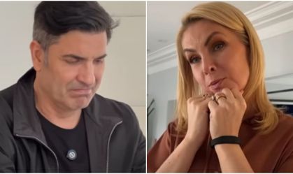 Edu Guedes e Ana Hickmann choram em vídeo após alta do apresentador