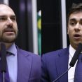 Eduardo Bolsonaro diz que Nikolas Ferreira quer prisão de sua família