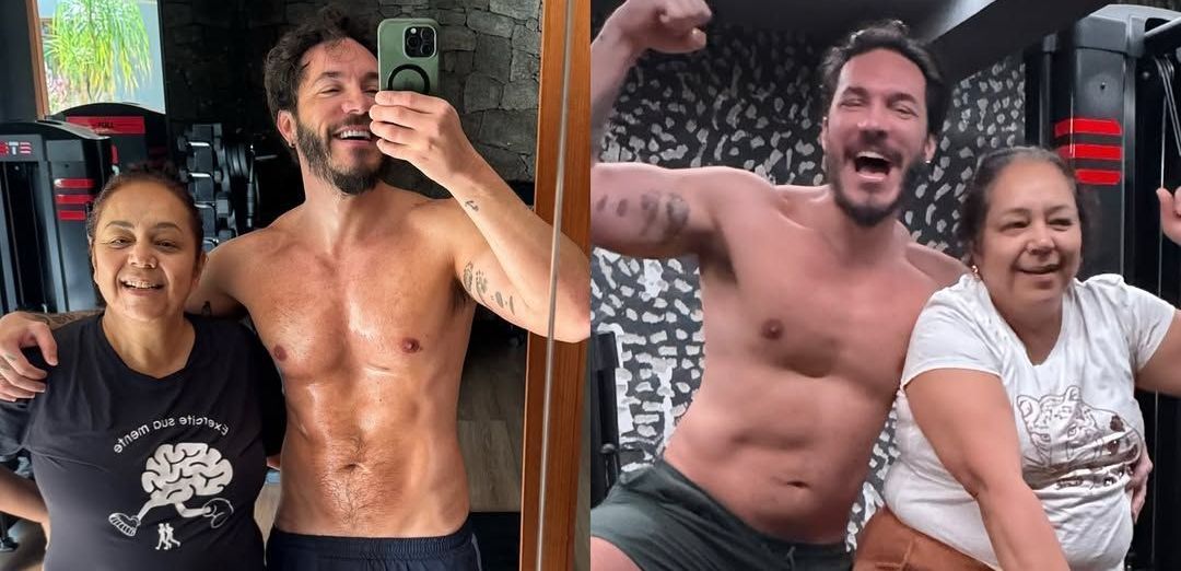 Eliezer celebra transformação dele e da mãe e compara antes e depois
