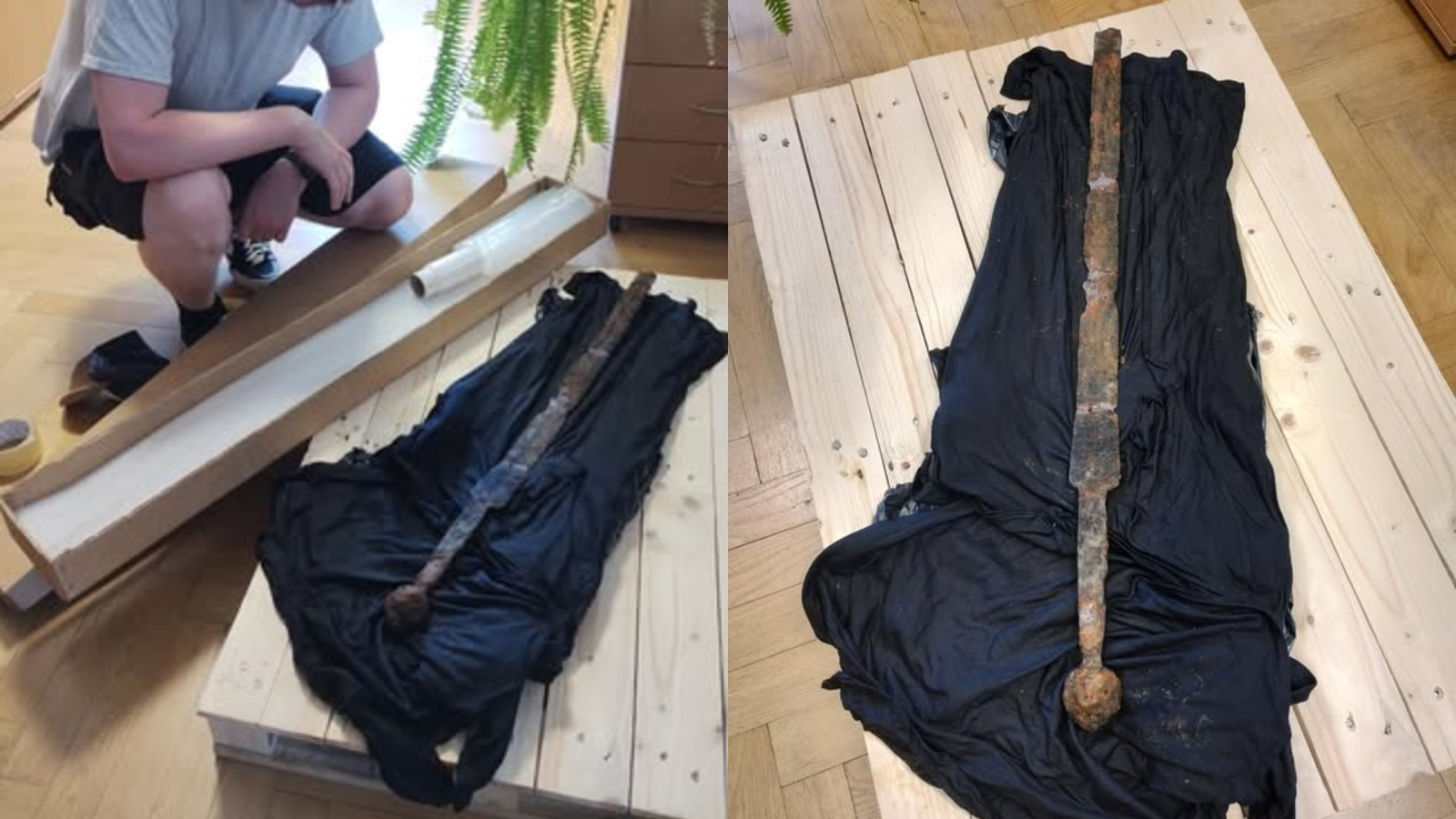 Pescador encontra rara espada medieval preservada; veja fotos