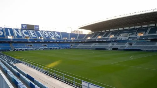 Estádio La Rosaleda, em Málaga, na Espanha