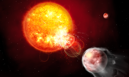 Planeta alienígena é atingido por enormes explosões de estrela "furiosa"