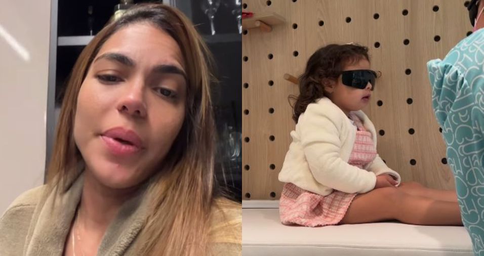 Cantora Tays Reis diz que a filha foi diagnosticada com febre aftosa